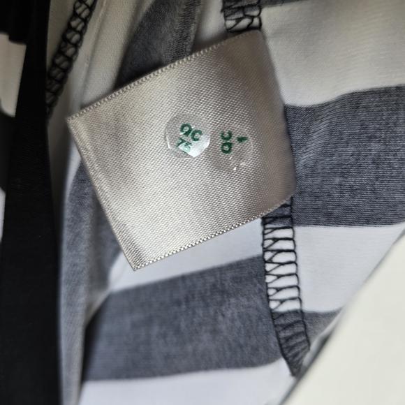 Worthington Petite Black and White Striped Women's Top size PL - Picture 6 of 7